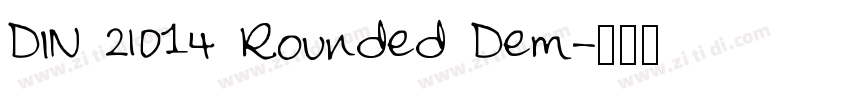 DIN 2014 Rounded Dem字体转换